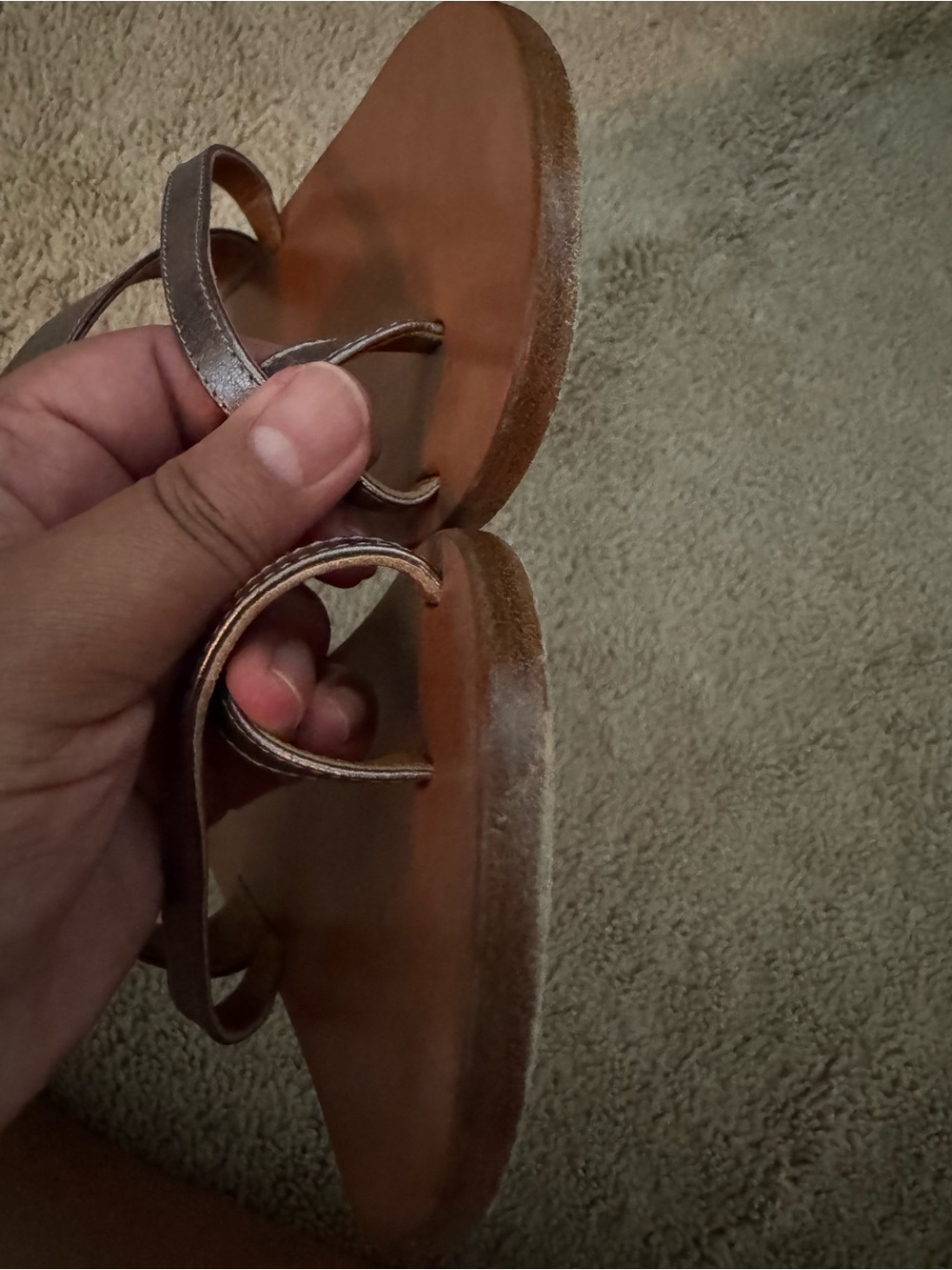 M. Gemi - The Medio - Pewter Metalic Leather Sandals - Picture 4 of 4